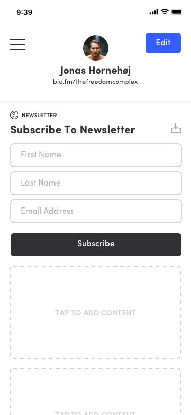How to get email subscribers from Instagram bio